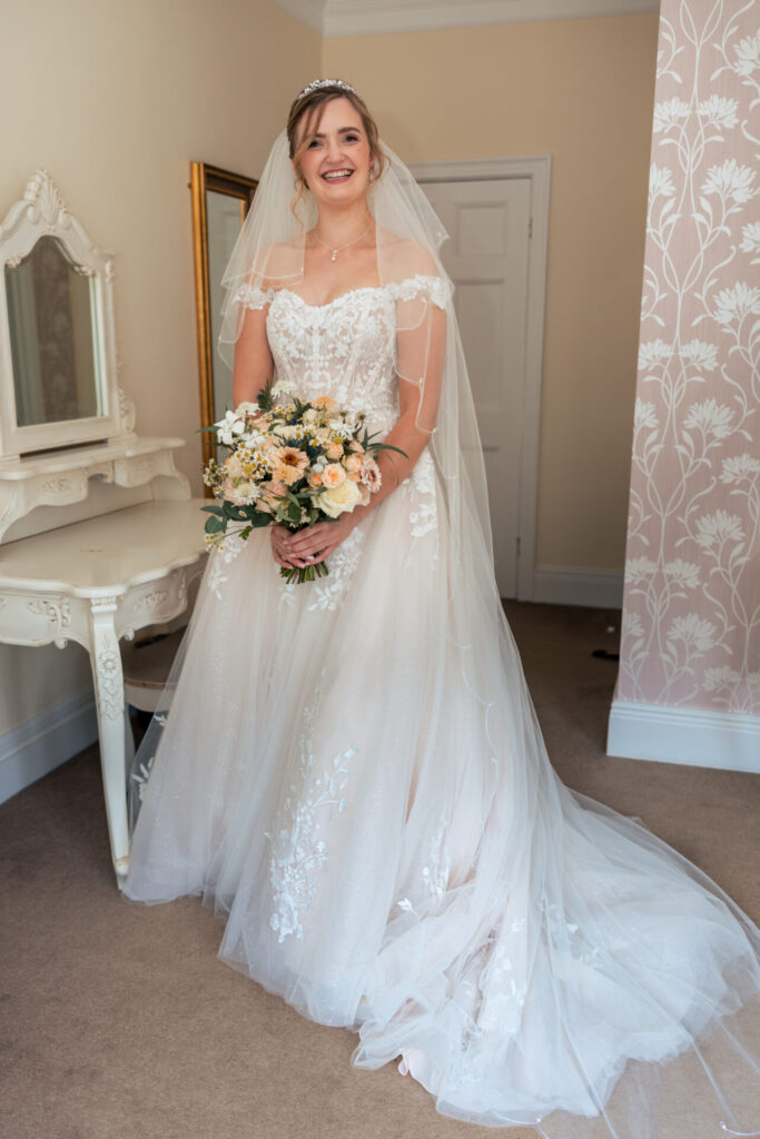 Beautiful bride for a fun personalised wedding