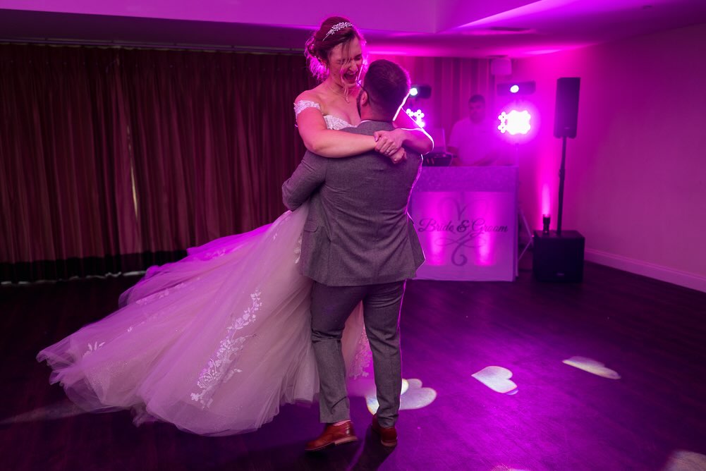 Bride and groom first dance for a personalised fun wedding